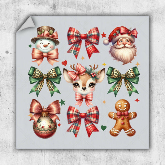 a picture of a christmas sticker set