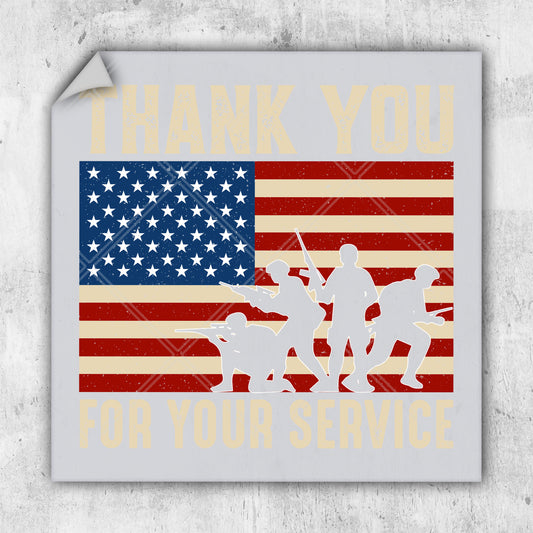 a picture of a thank you for your service