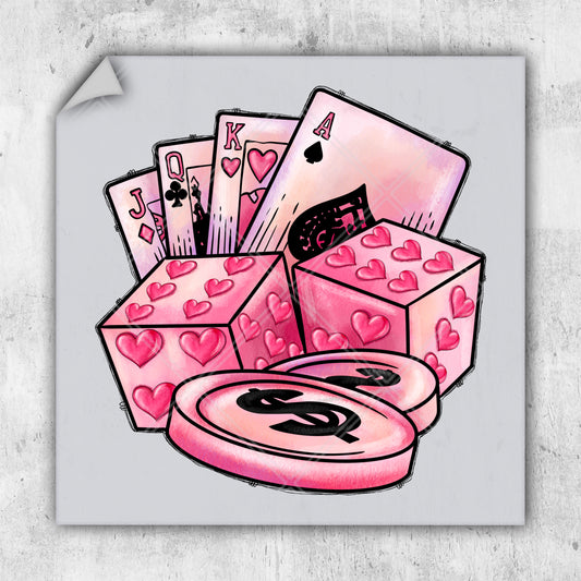 a drawing of a box of playing cards