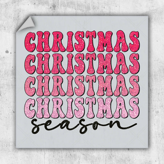 a christmas card with the words merry christmas season