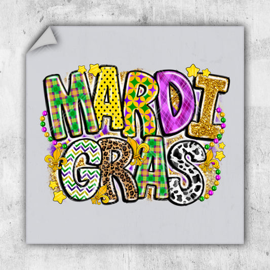 a picture of mardi gras with the words mardi gras