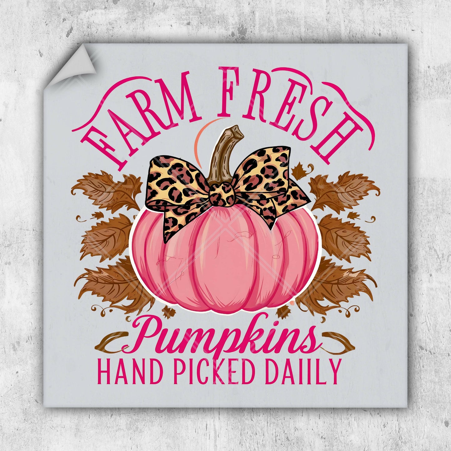 a sign that says farm fresh pumpkins hand picked daily