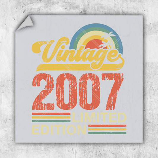 a picture of a sign that says vintage 2077 limited