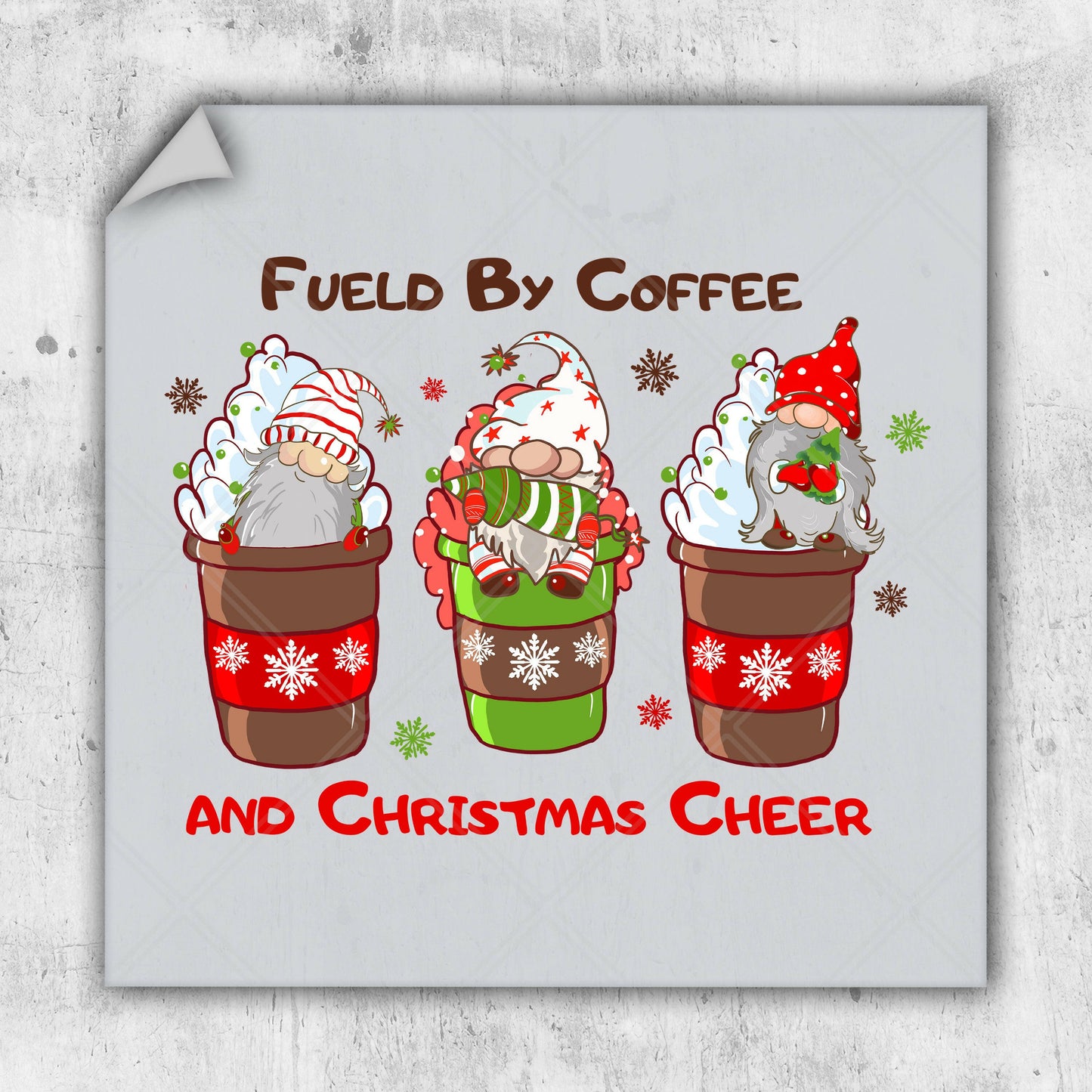 Delicious cup of coffee with holiday decorations for Christmas Cheer