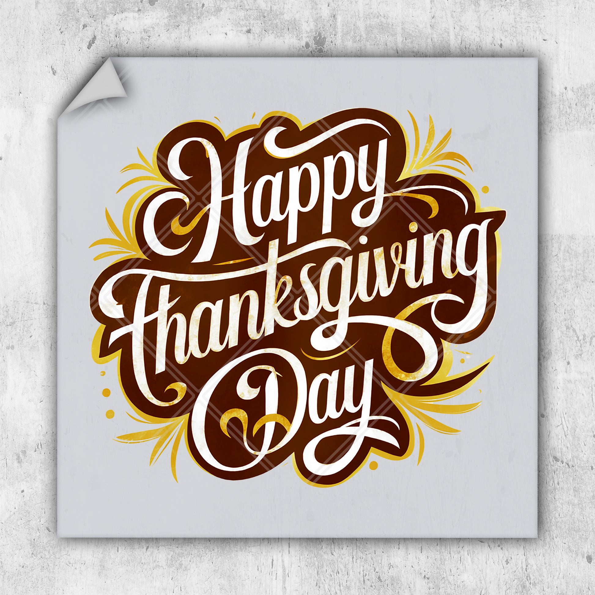 a happy thanksgiving card with the words happy thanksgiving day