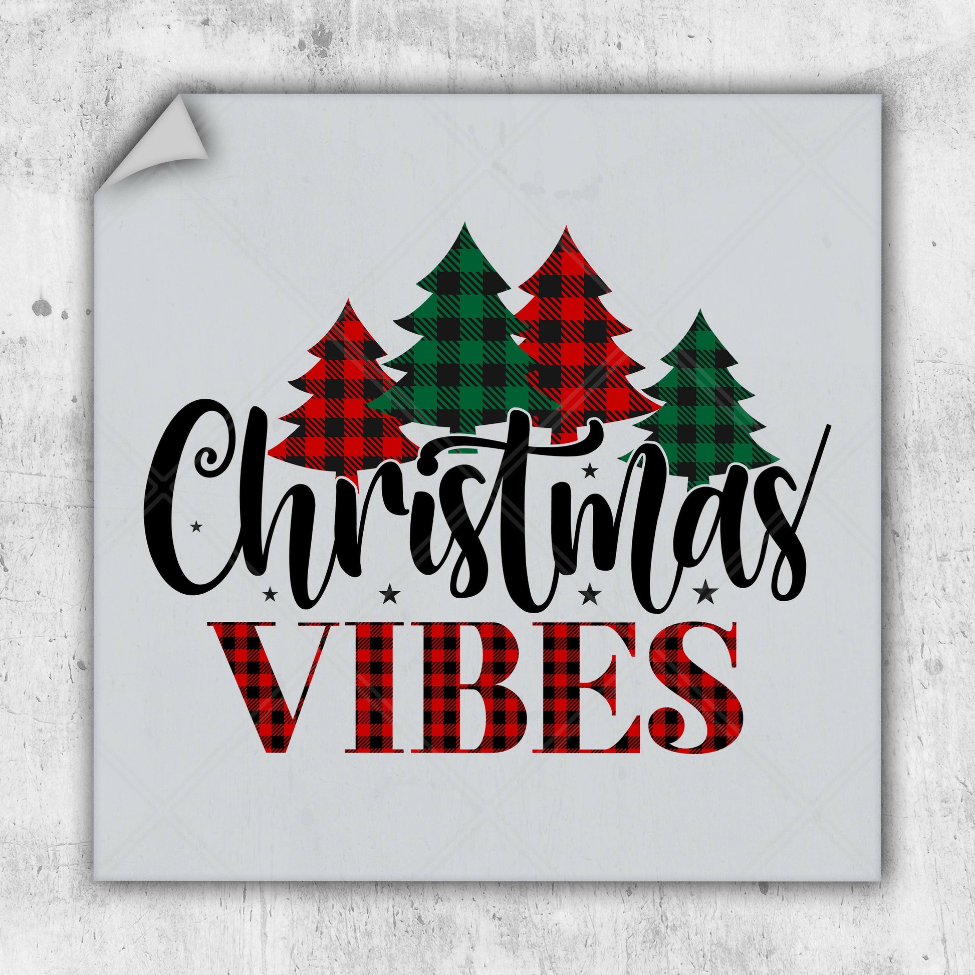 christmas vibes svg cut file