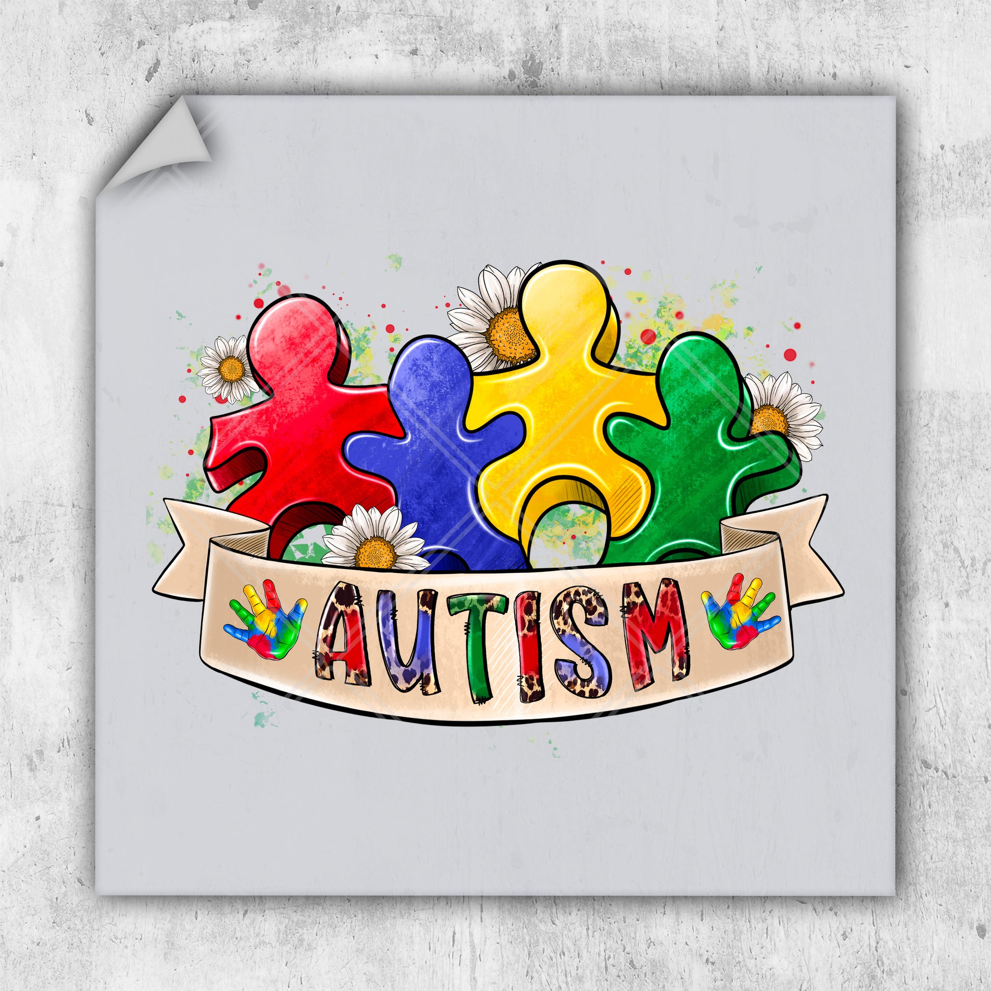 a picture of a puzzle piece with the words autism on it