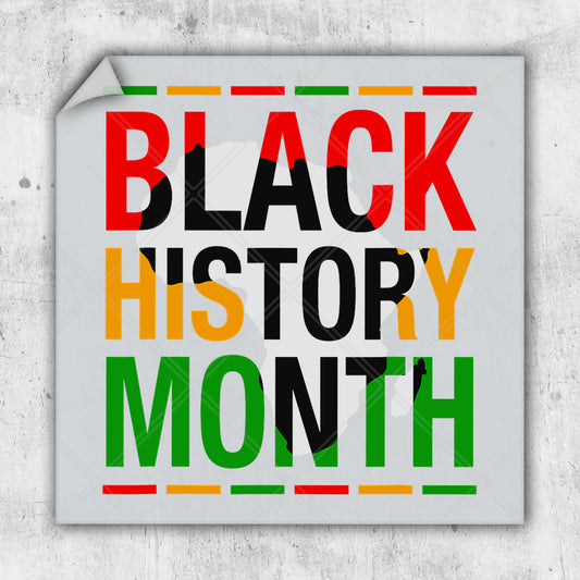 a poster with the words black history month on it