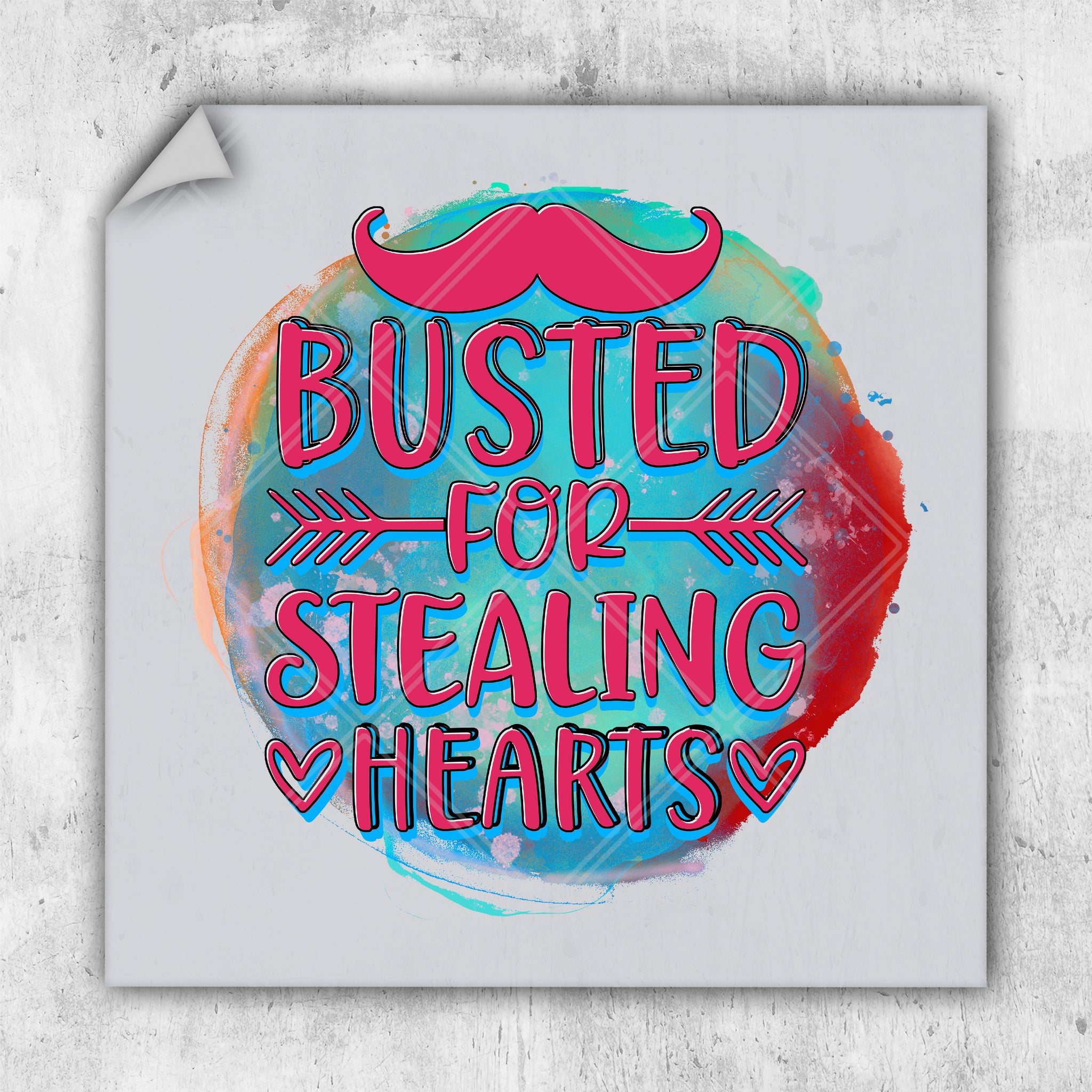 a picture of a poster with a mustache on it