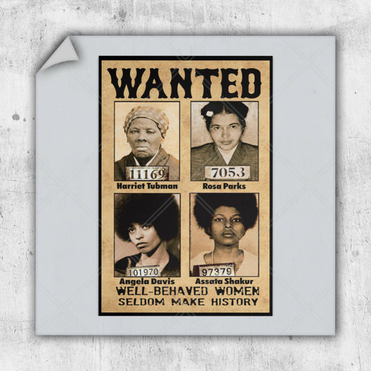 a wanted poster is shown on a wall