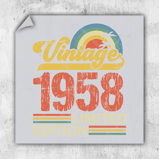 a picture of a sign that says vintage 1953 limited