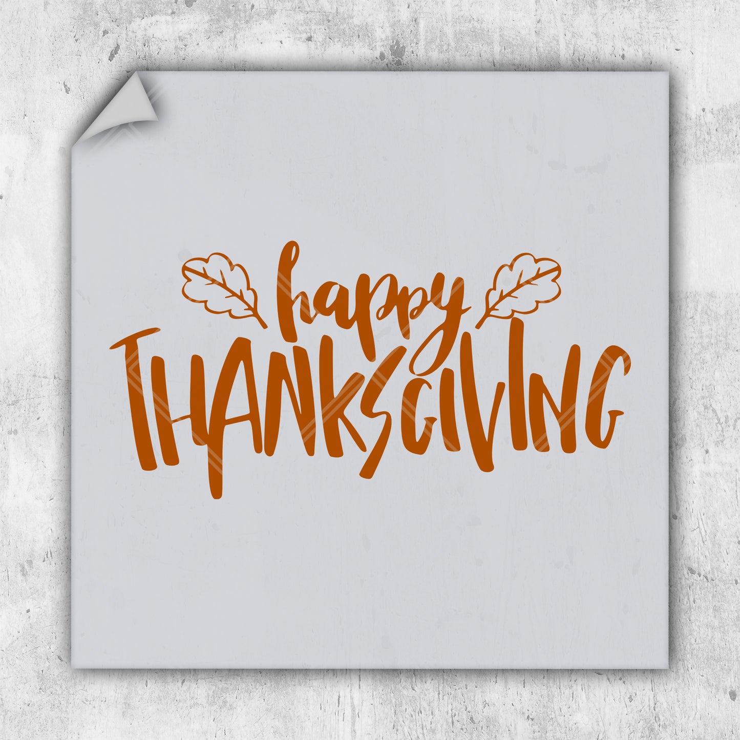 a picture of a happy thanksgiving message on a piece of paper