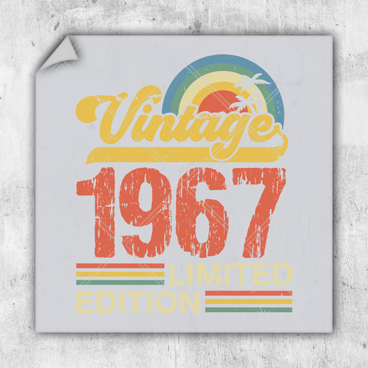 a picture of a sign that says vintage 1971 limited