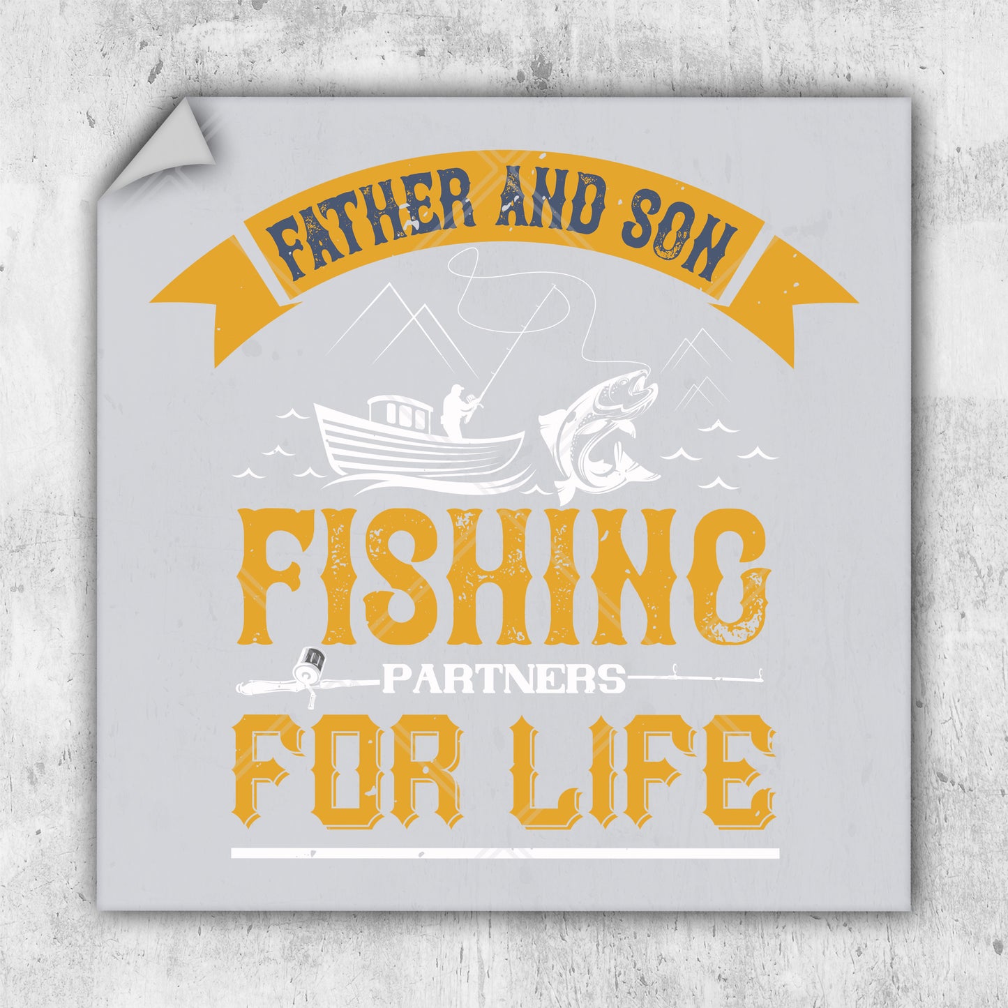 a sign that says fishing partners for life