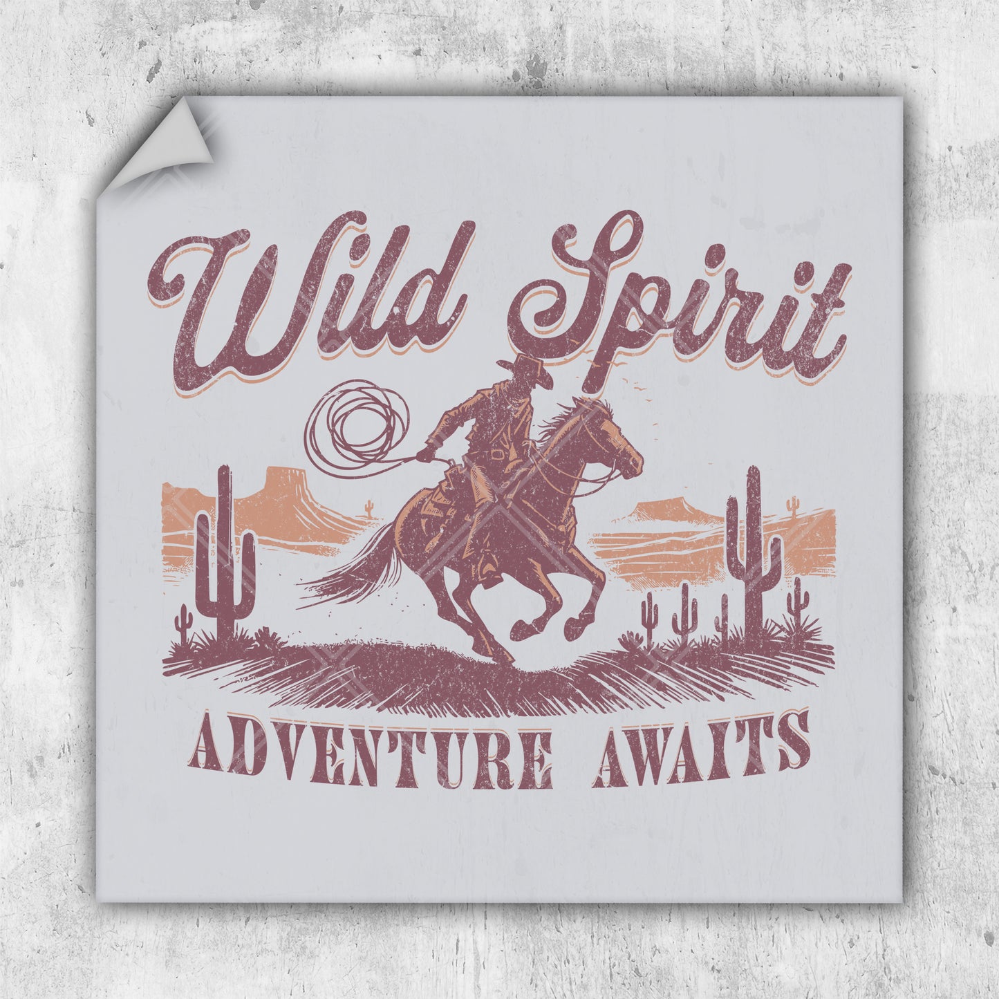 a sticker that says wild spirit adventure awaits