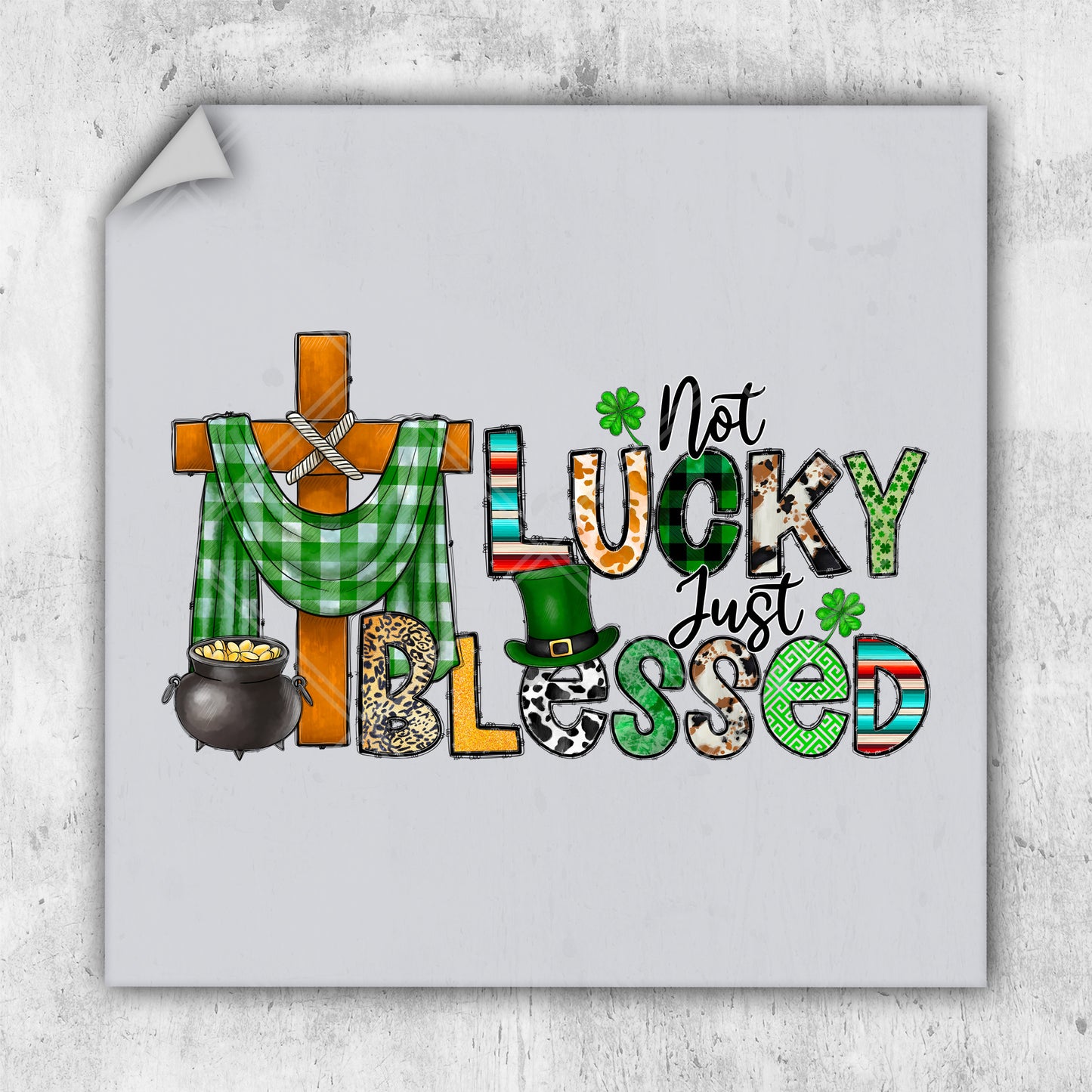 a st patrick's day message with a pot of gold