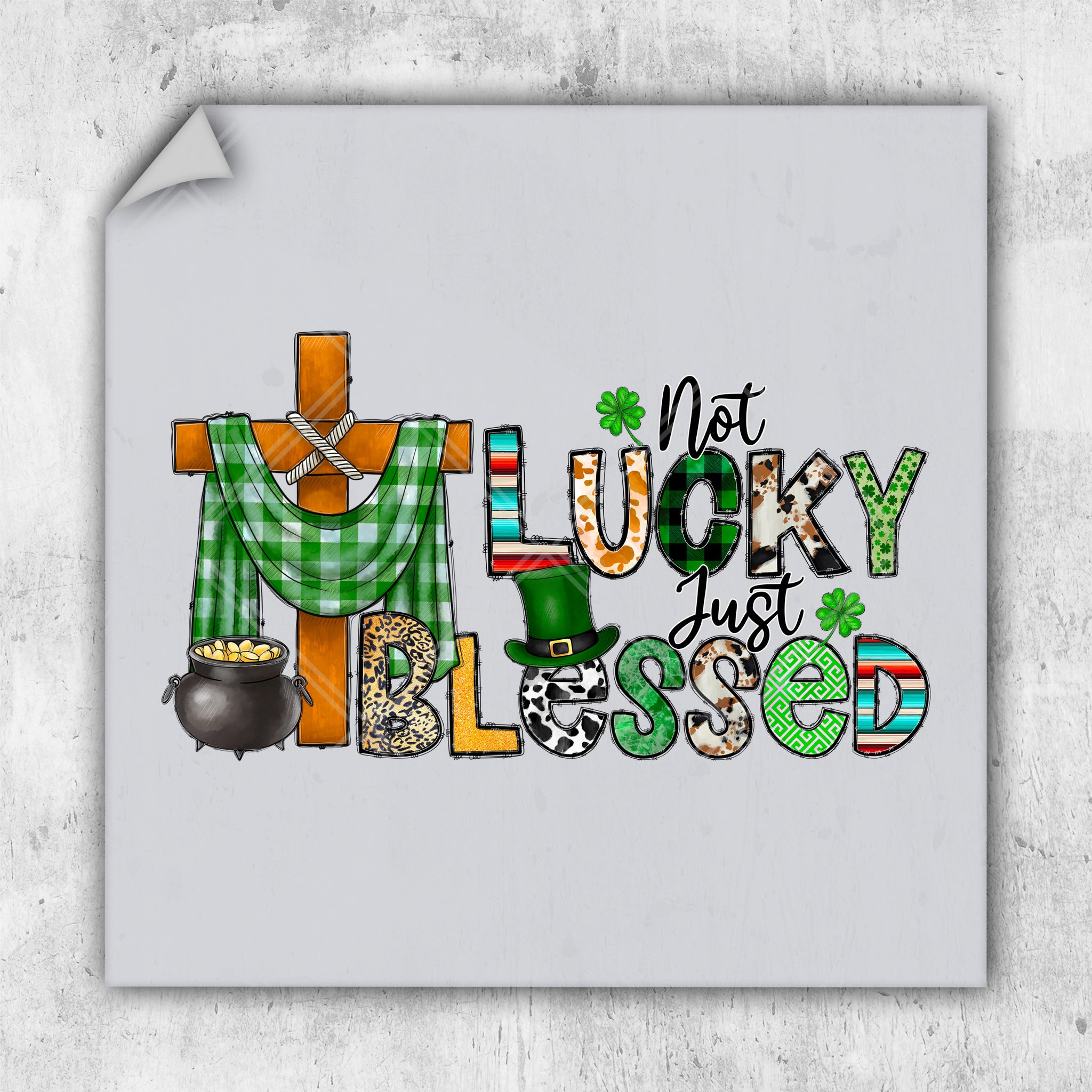 a st patrick's day message with a pot of gold