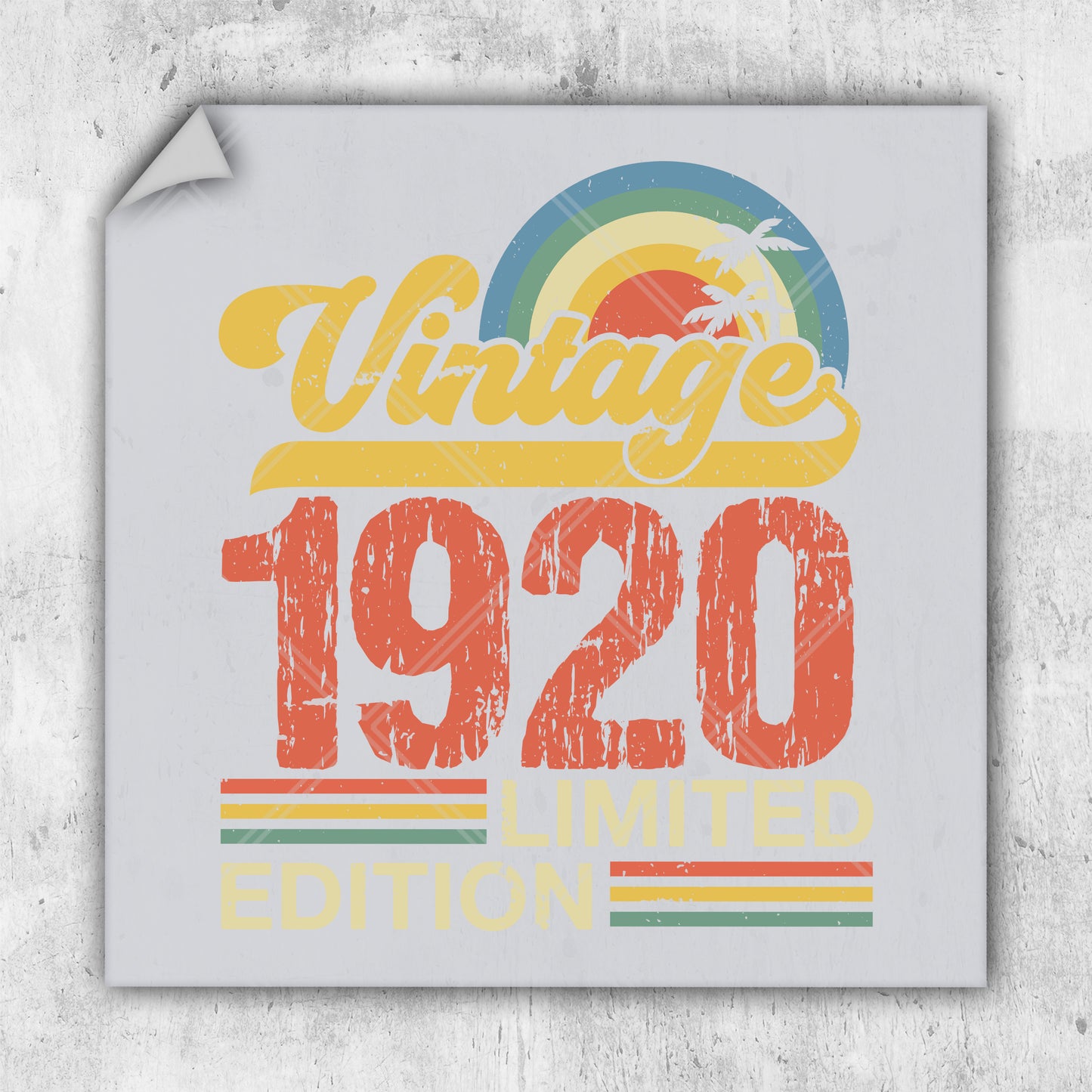 a picture of a sign that says vintage 1920 limited