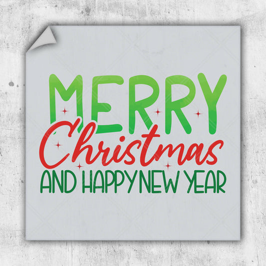 a merry christmas and happy new year sign