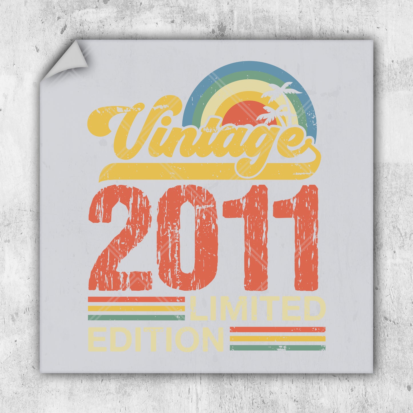 a sign that says vintage 2011 limited on it