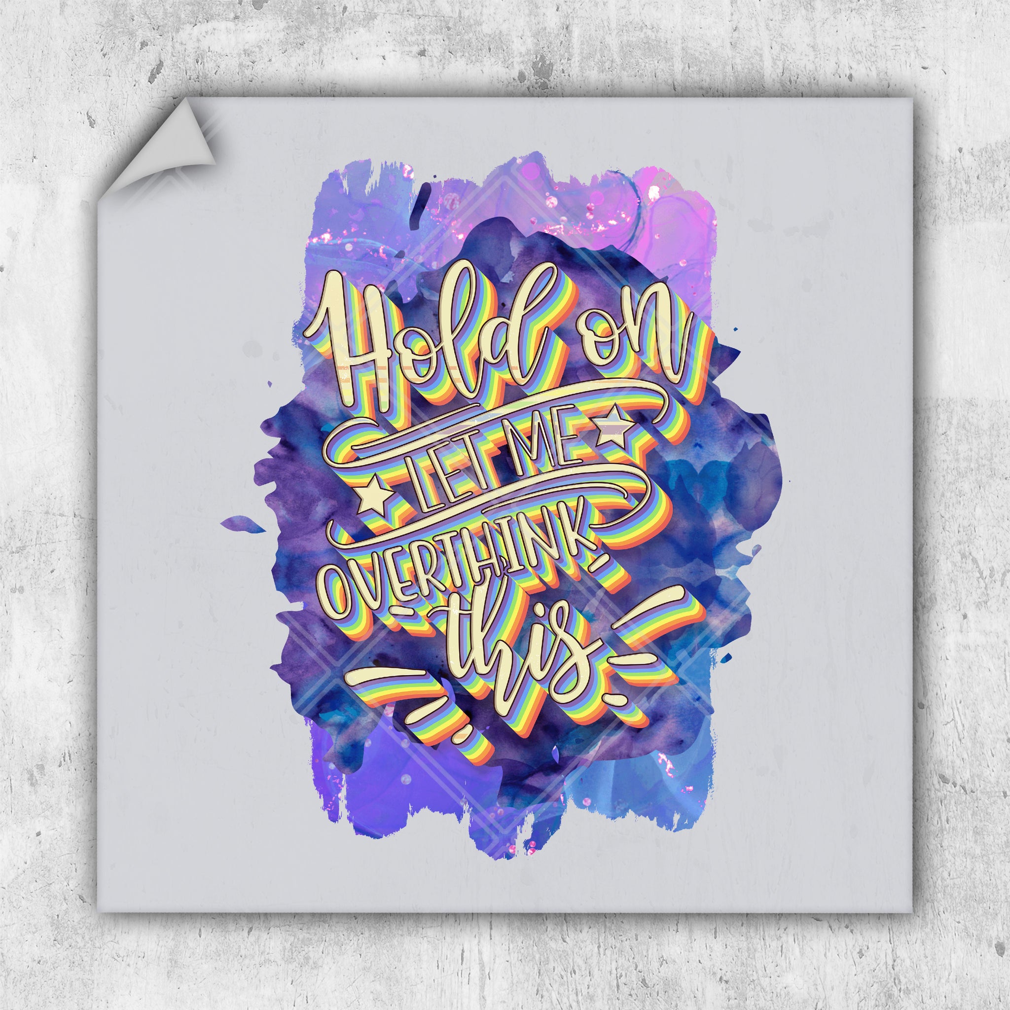 a poster with the words hello on it