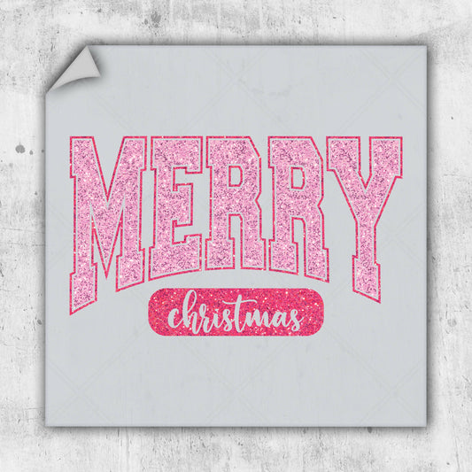 a christmas card with the words merry on it