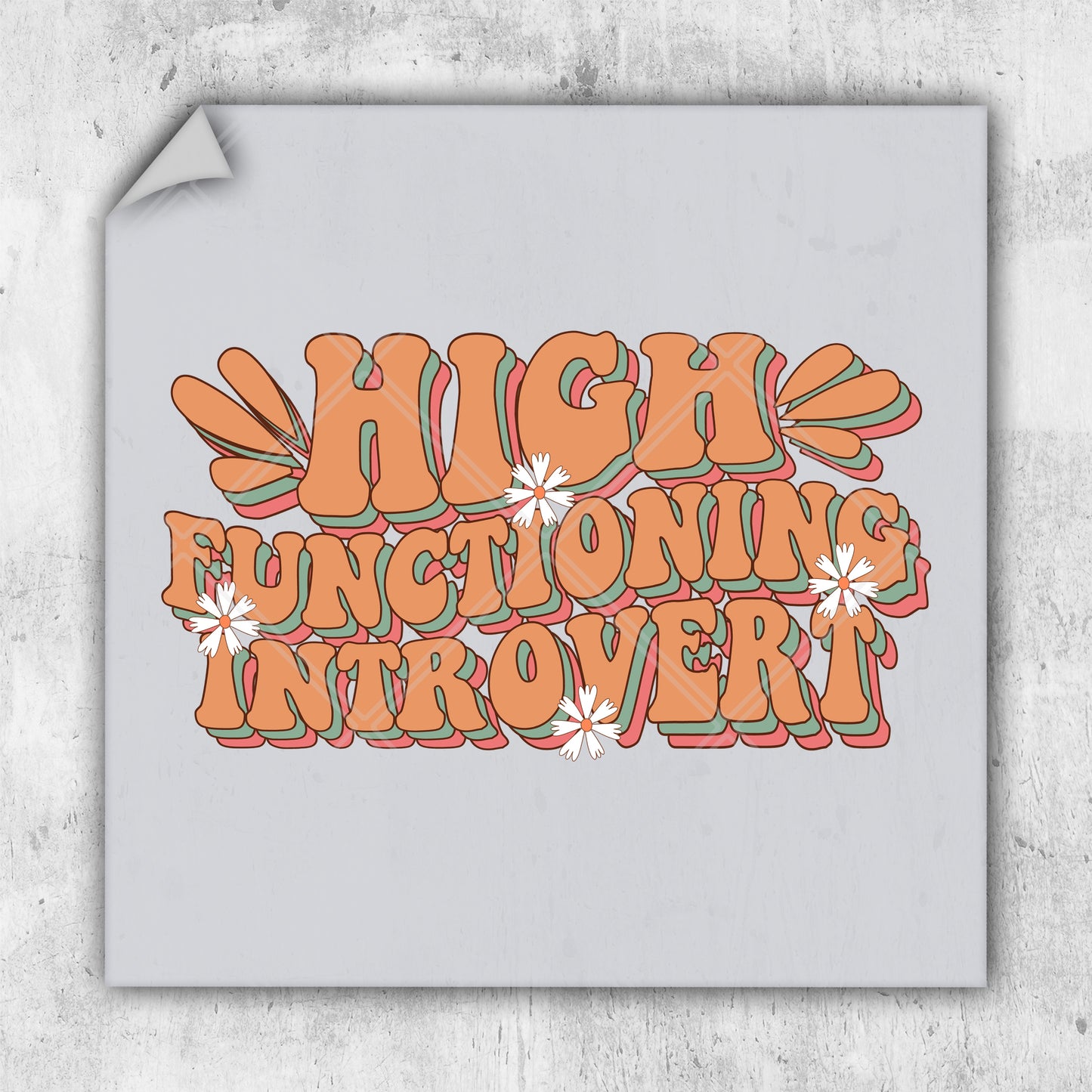 a piece of paper with the words high functioning