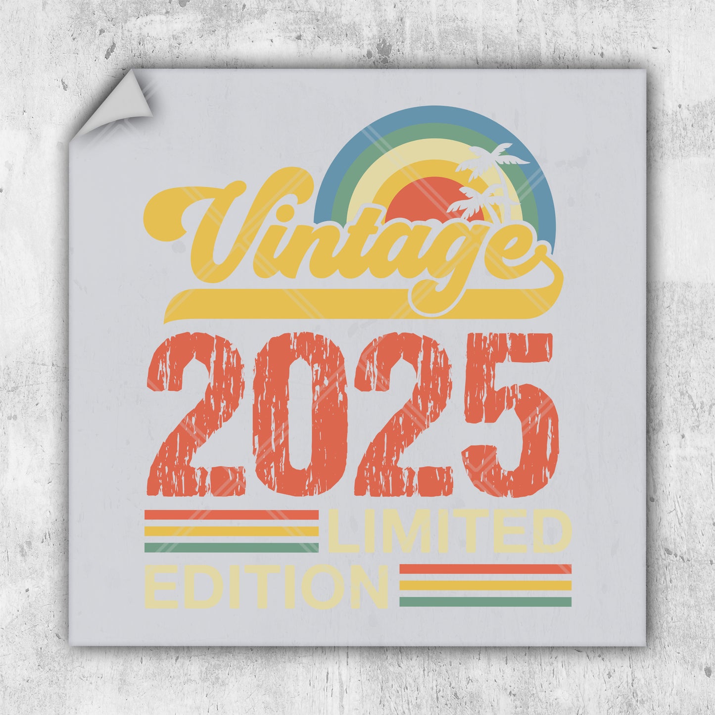 a sign that reads vintage 2055 limited