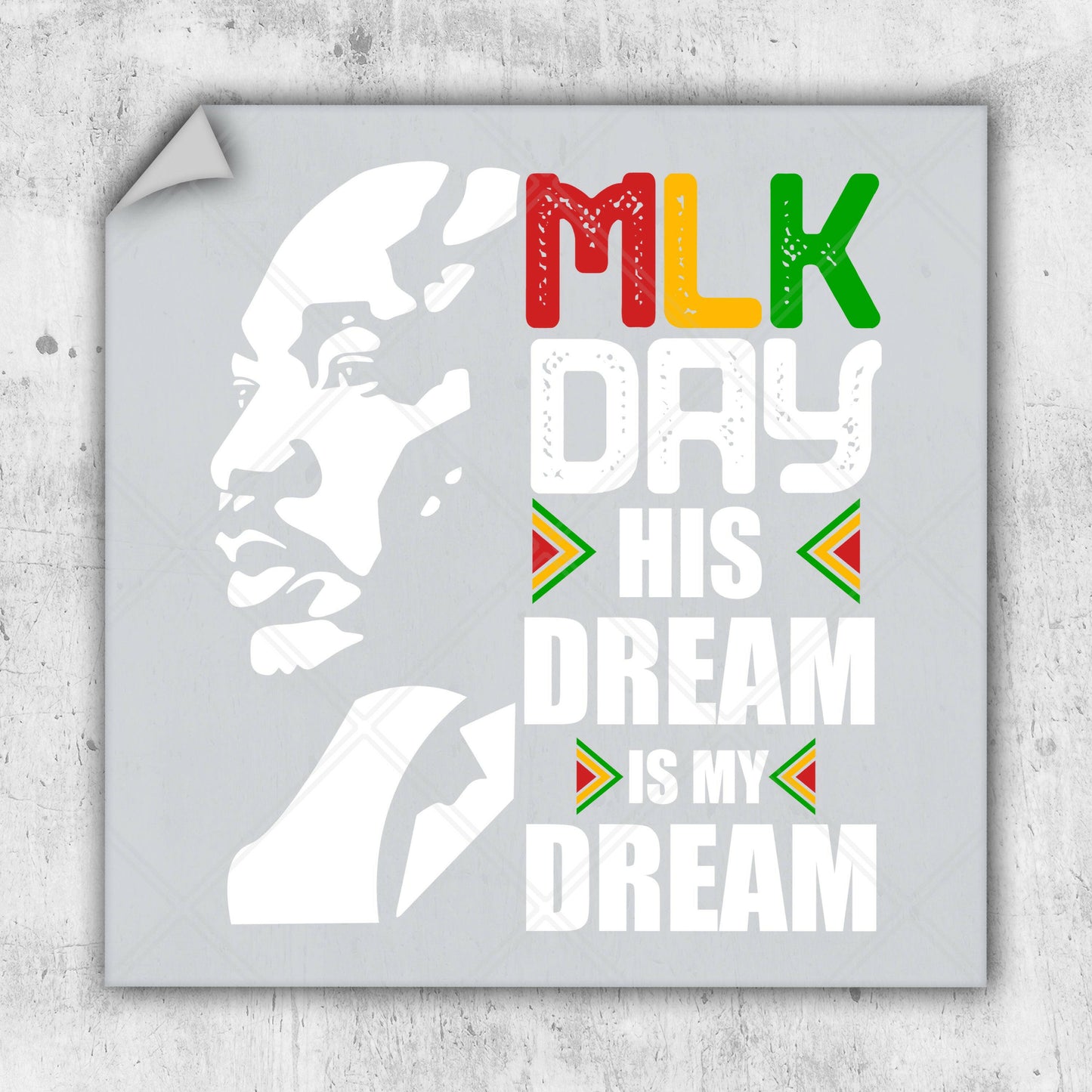 a picture of a man with the words mlk day his dream is my dream