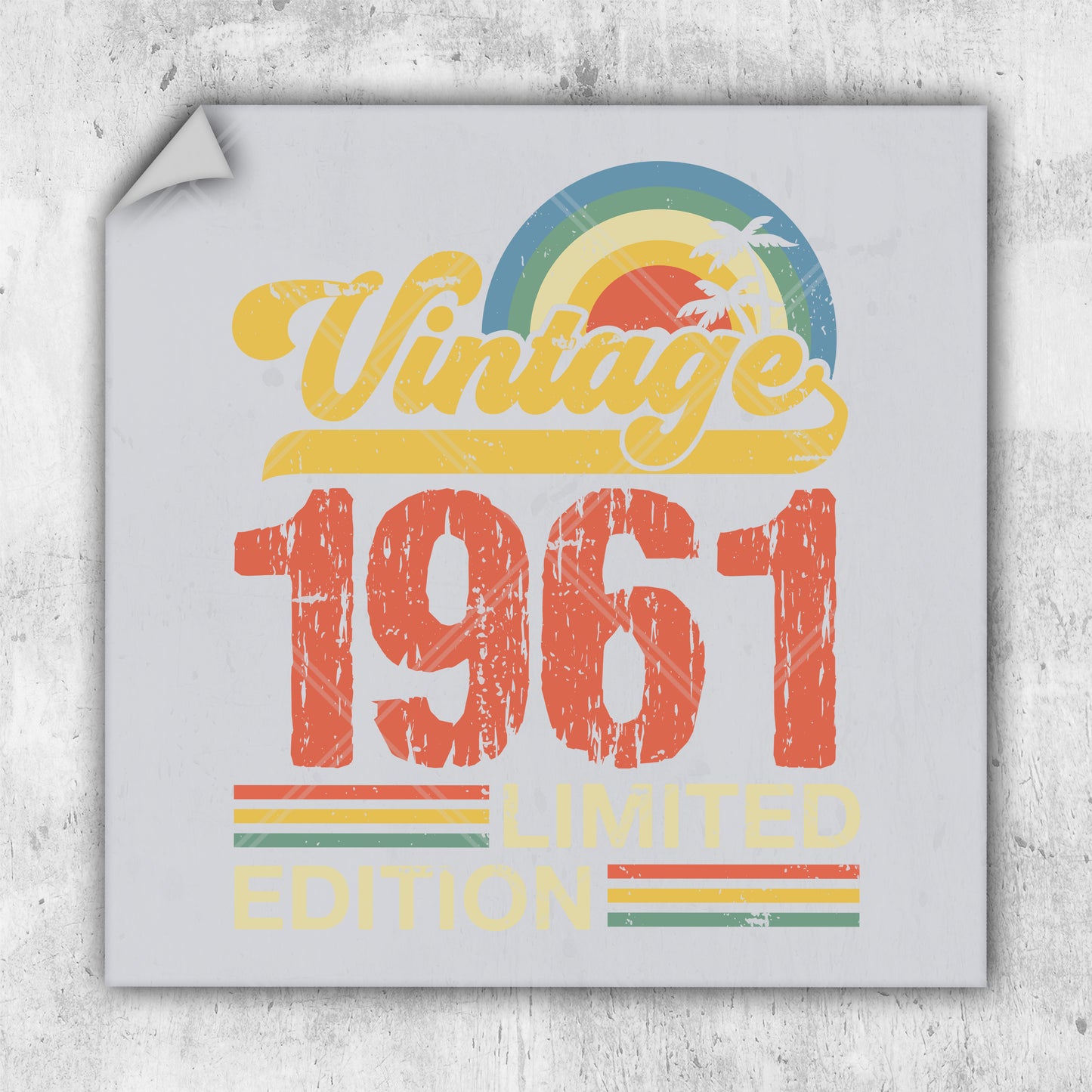 a picture of a sign that says vintage 1971 limited