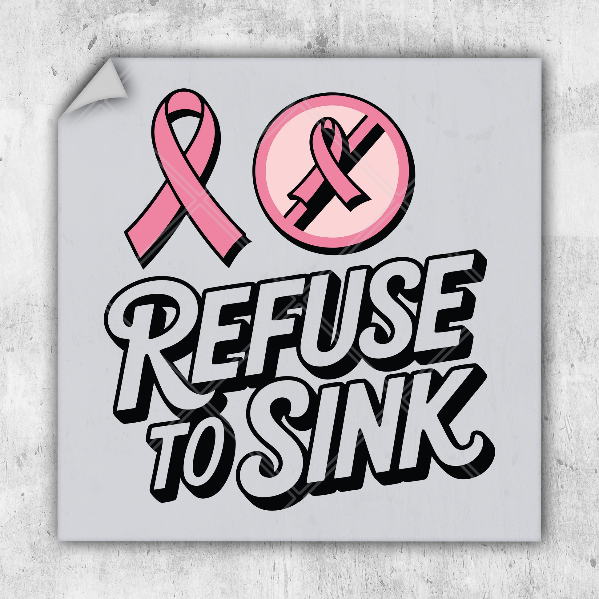 a sticker that says refuse to sink