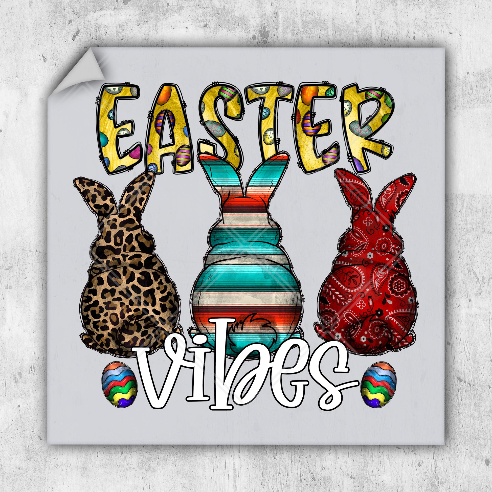 a picture of a sign that says easter vibes