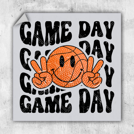 a sticker that says game day go game day