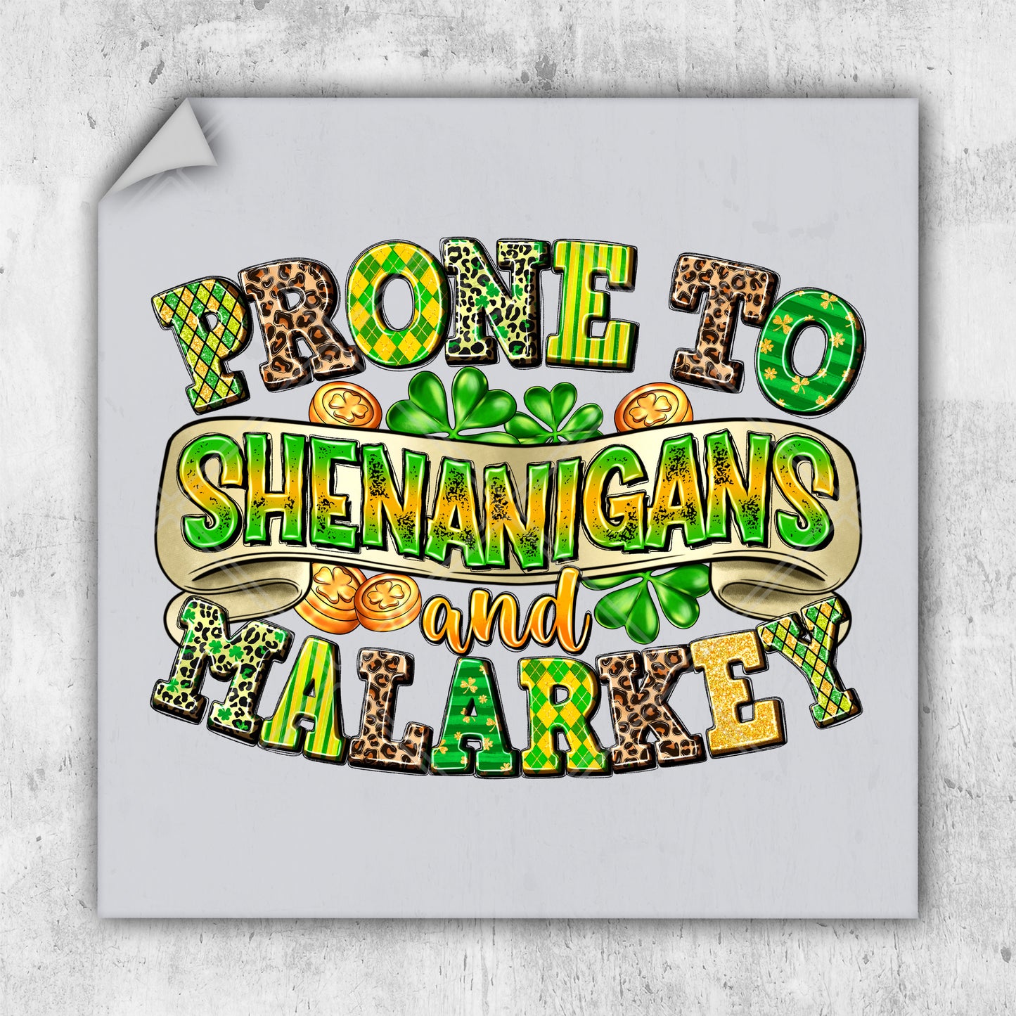 a st patrick's day poster with the words proud to shehangans