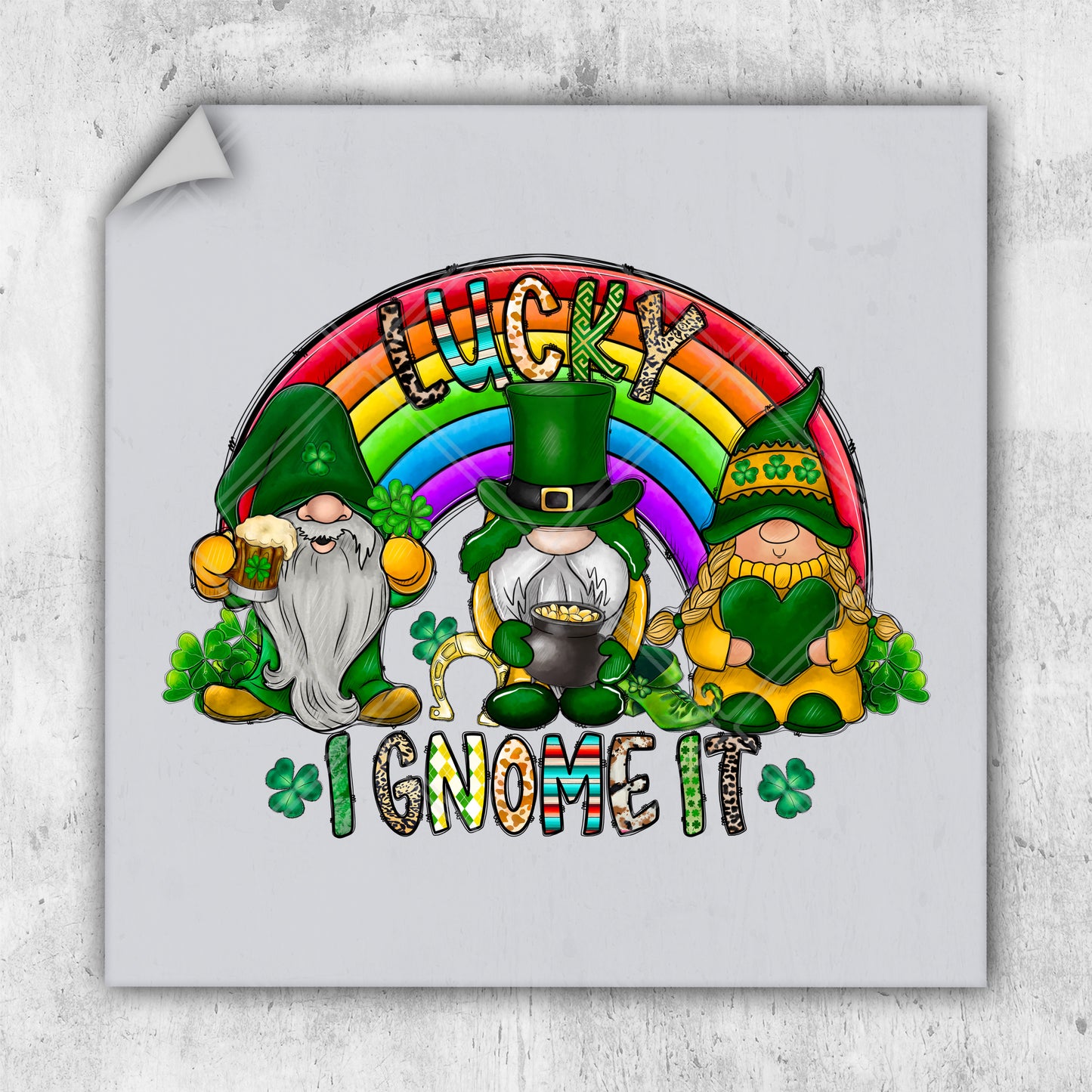 a st patrick's day greeting with a lepreite and lepreite