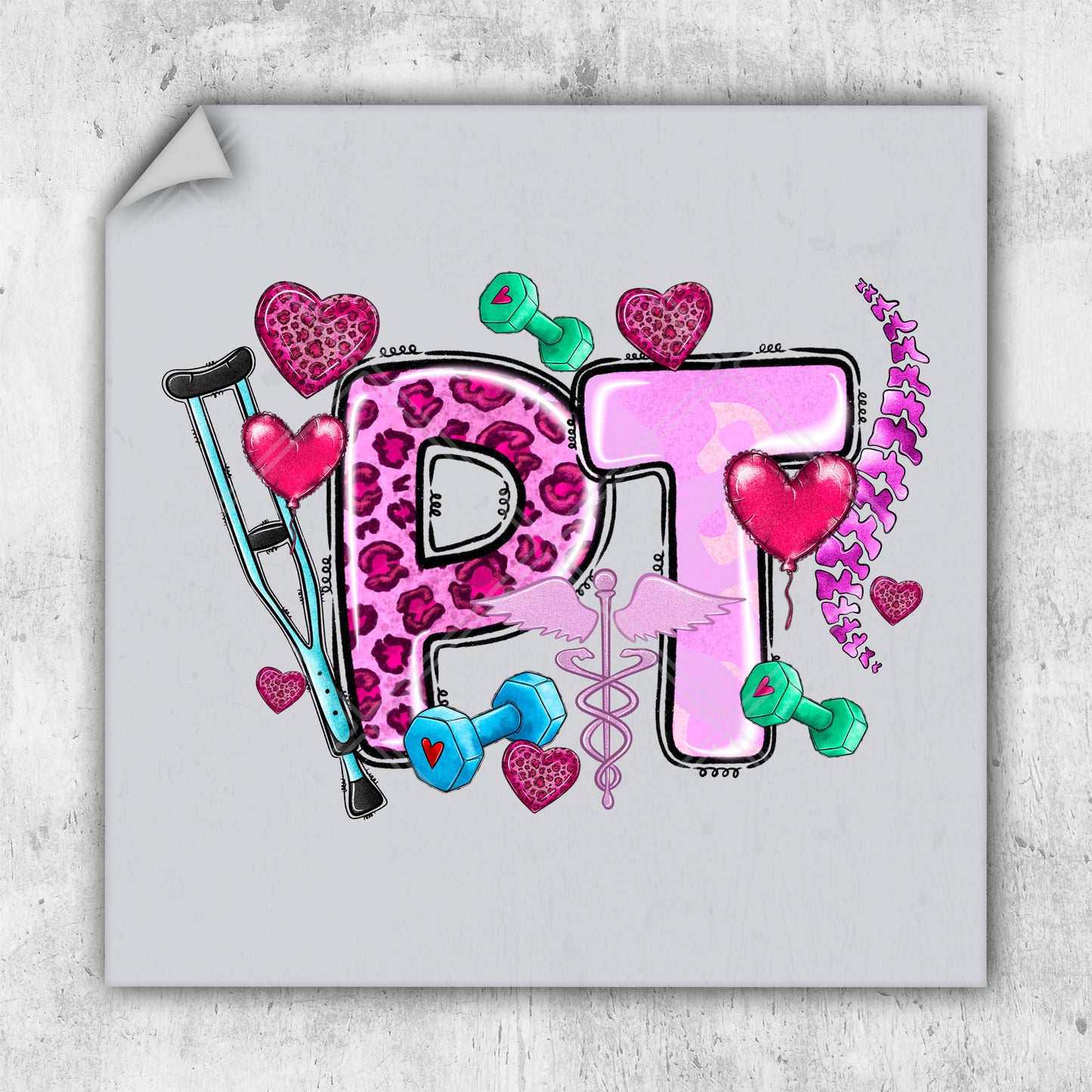 a picture of the letters p and p with hearts