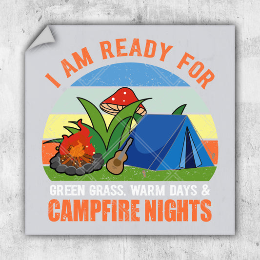 i am ready for green grass, warm days and campfire nights