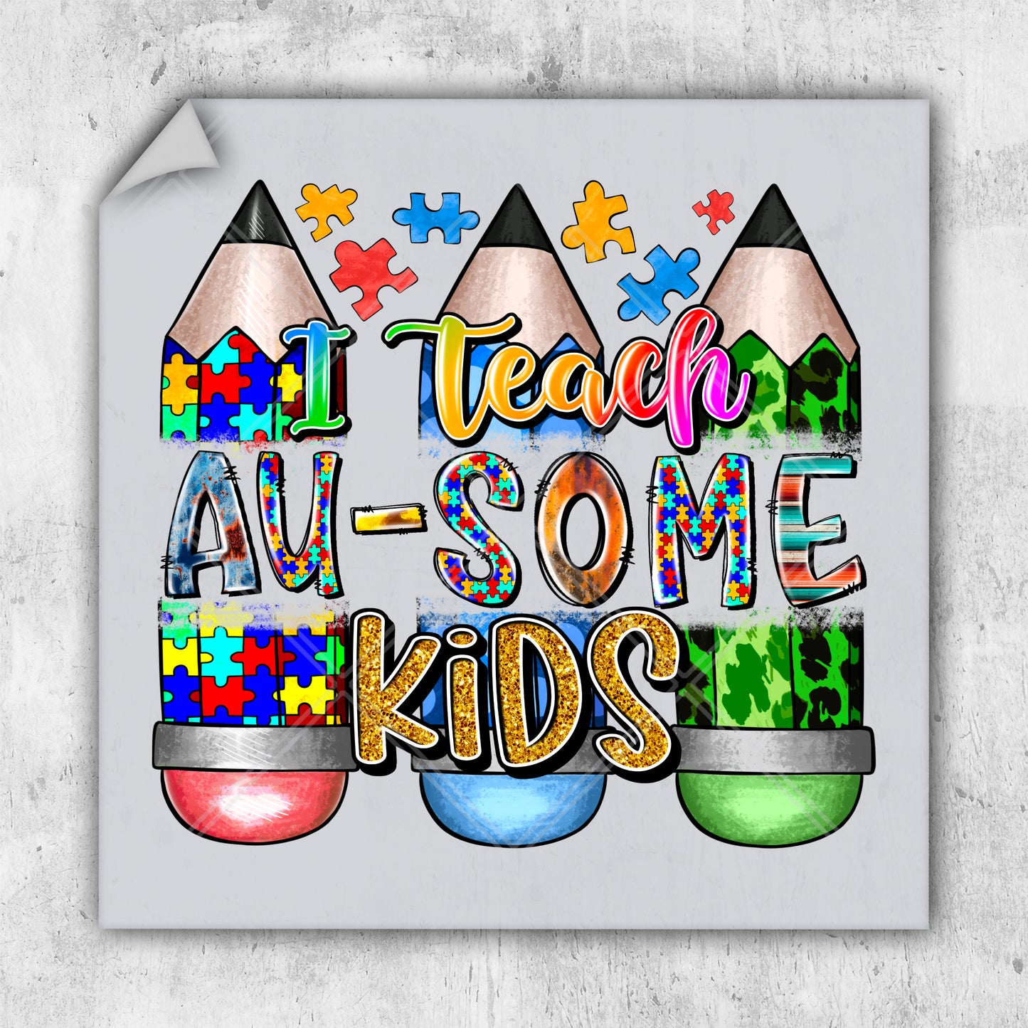 a picture of a poster that says teach awesome kids