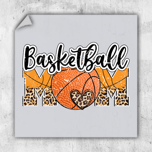 a basketball mom with a leopard print on it