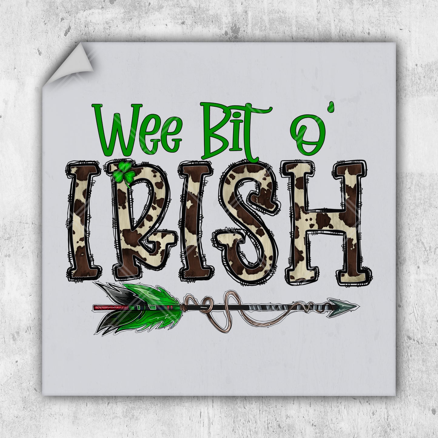 a picture of a sign that says wee bit o irish