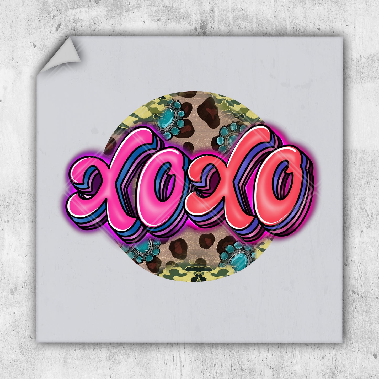 a picture of a sticker with the word zoo on it